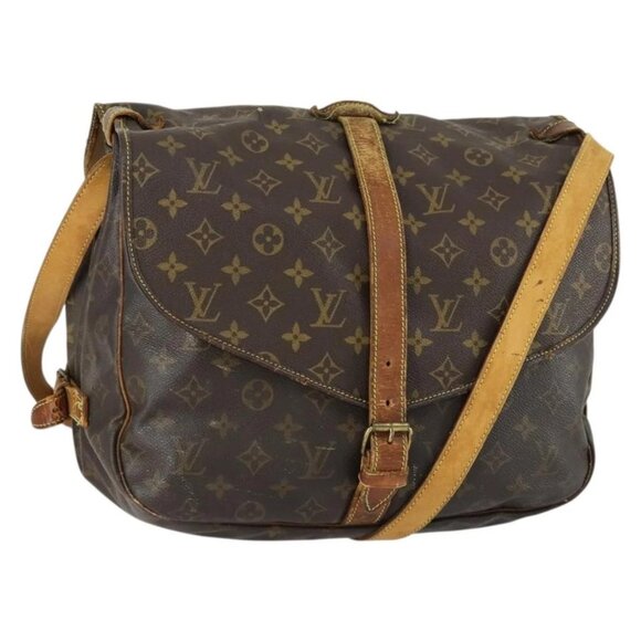 LOUIS VUITTON Monogram Saumur 35 Shoulder Bag - Picture 1 of 15